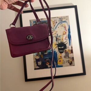 Coach Plum Mini Crossbody Bag